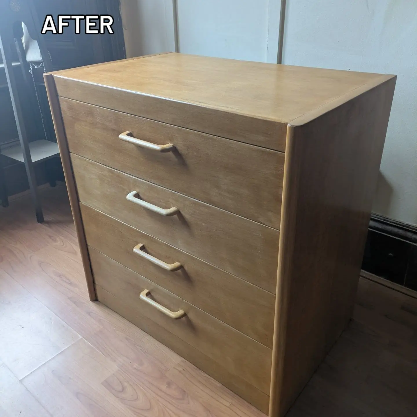 Oak chest of drawers, finished